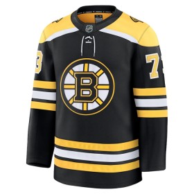 Män Ishockey Boston Bruins tröja Fanatics Premium Charlie McAvoy 2024-25 Svart Hemma